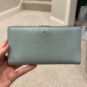 Baby blue wallet